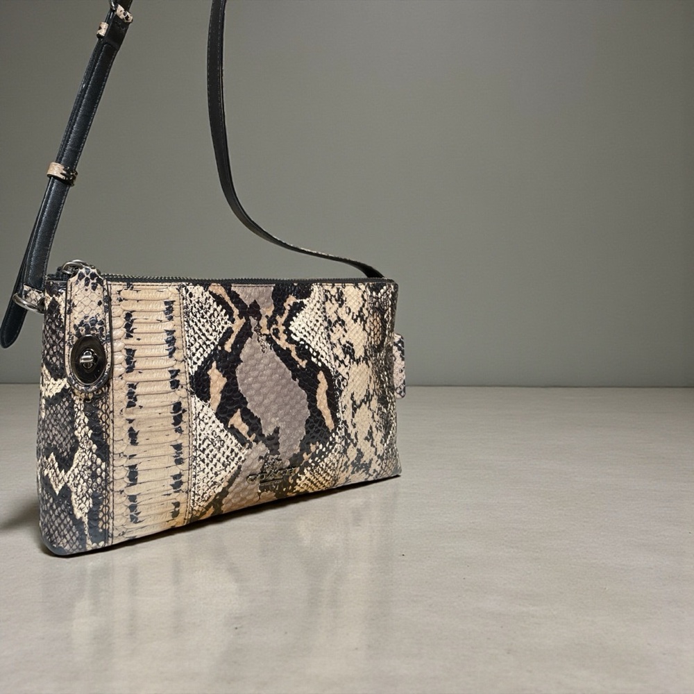 Coach Exotic 🐍 Embossed Leather Crosby Crossbody EUC - Picture 3 of 17